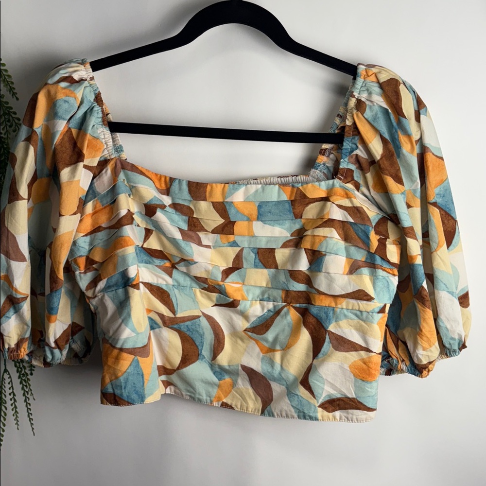 Abercrombie & Fitch Multicolor Smocked Top